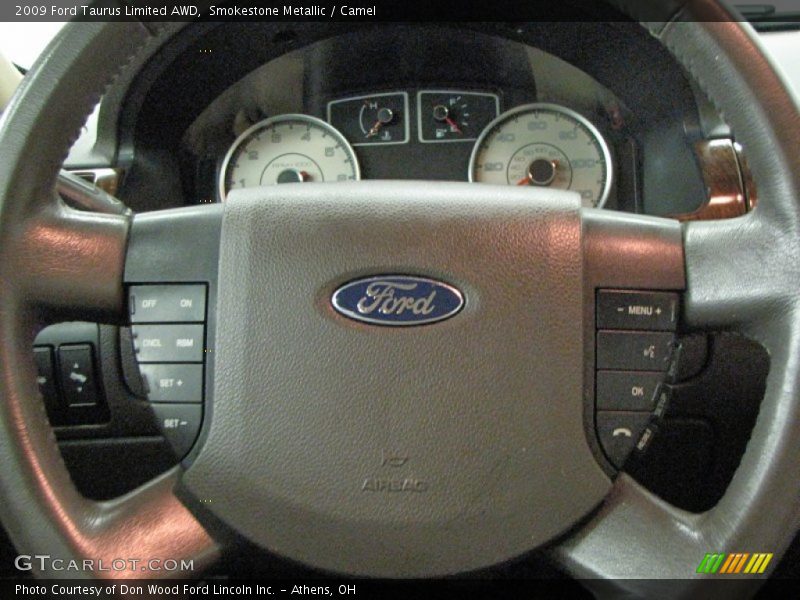 Smokestone Metallic / Camel 2009 Ford Taurus Limited AWD