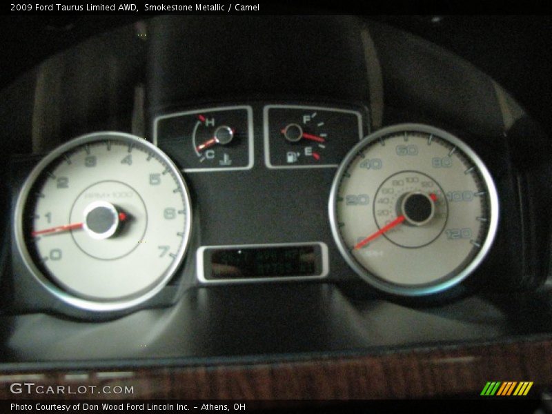 Smokestone Metallic / Camel 2009 Ford Taurus Limited AWD