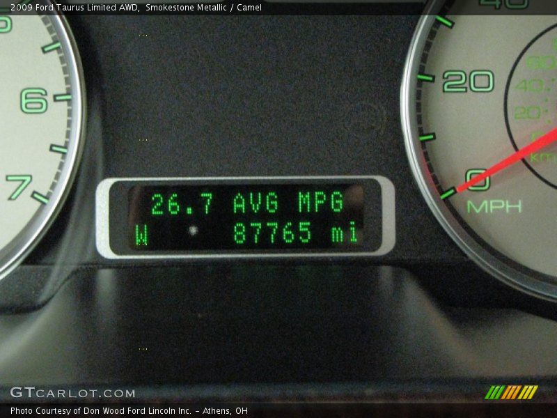 Smokestone Metallic / Camel 2009 Ford Taurus Limited AWD