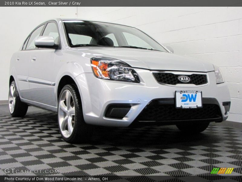Clear Silver / Gray 2010 Kia Rio LX Sedan