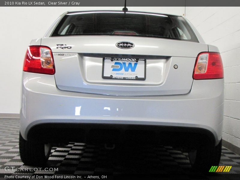 Clear Silver / Gray 2010 Kia Rio LX Sedan