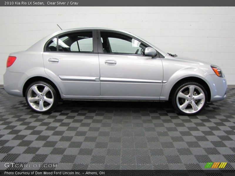 Clear Silver / Gray 2010 Kia Rio LX Sedan