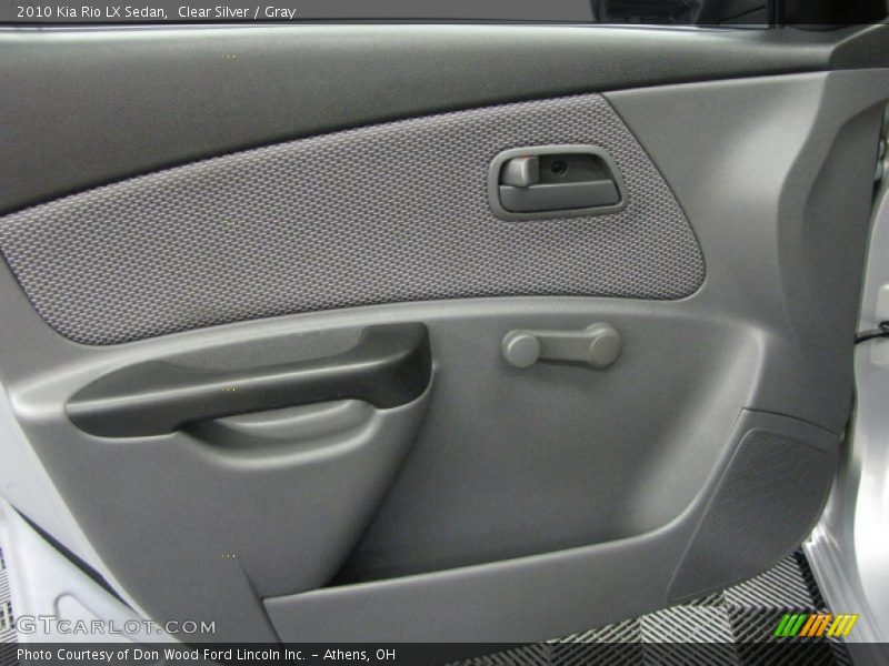 Clear Silver / Gray 2010 Kia Rio LX Sedan