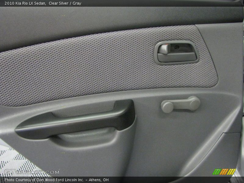 Clear Silver / Gray 2010 Kia Rio LX Sedan