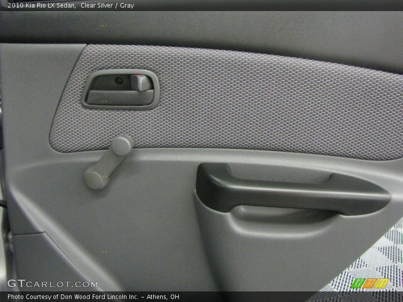 Clear Silver / Gray 2010 Kia Rio LX Sedan