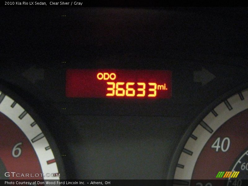 Clear Silver / Gray 2010 Kia Rio LX Sedan