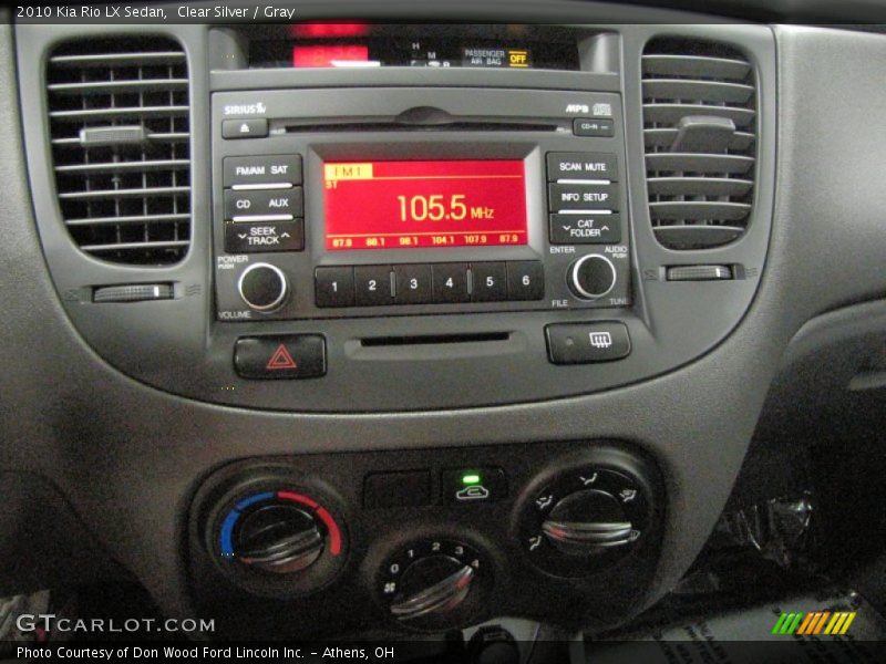 Clear Silver / Gray 2010 Kia Rio LX Sedan