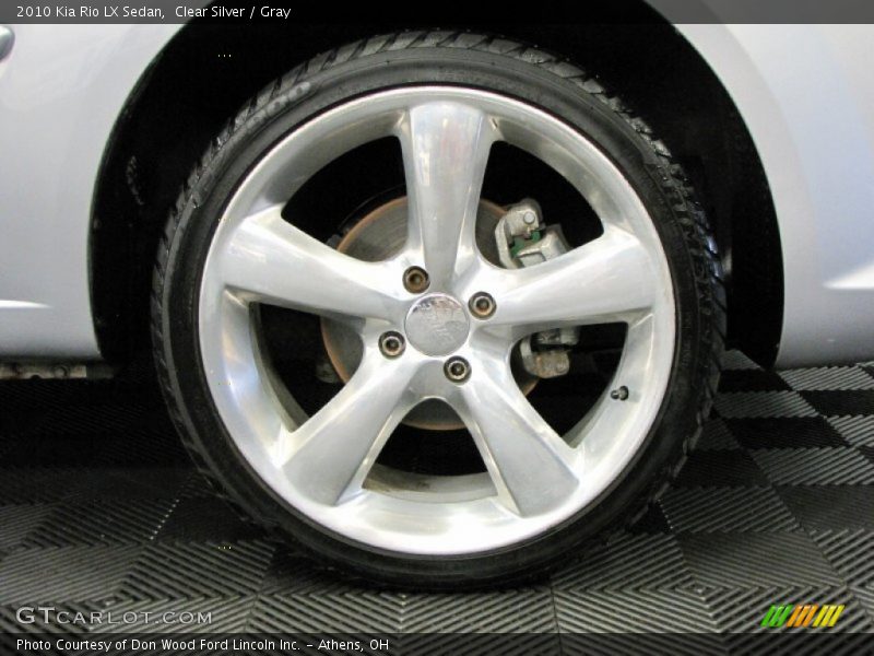 Clear Silver / Gray 2010 Kia Rio LX Sedan