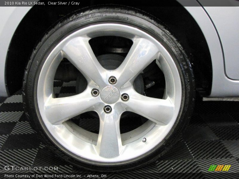 Clear Silver / Gray 2010 Kia Rio LX Sedan