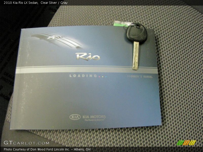 Clear Silver / Gray 2010 Kia Rio LX Sedan
