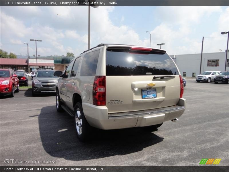Champagne Silver Metallic / Ebony 2013 Chevrolet Tahoe LTZ 4x4