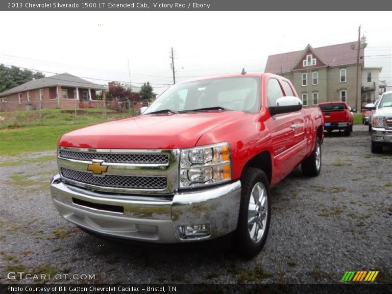 Victory Red / Ebony 2013 Chevrolet Silverado 1500 LT Extended Cab