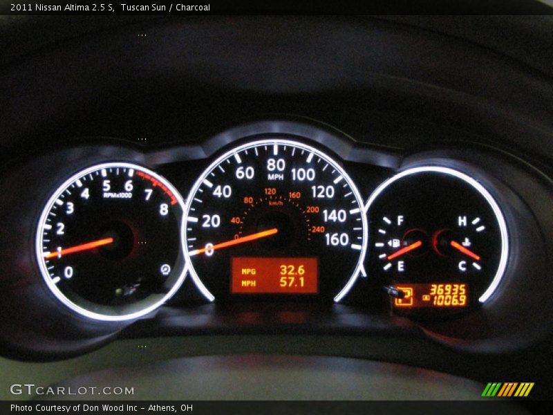 Tuscan Sun / Charcoal 2011 Nissan Altima 2.5 S
