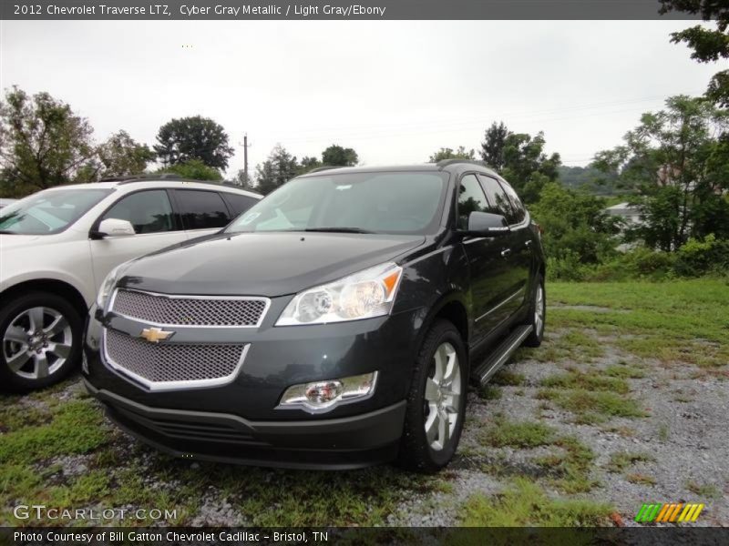 Cyber Gray Metallic / Light Gray/Ebony 2012 Chevrolet Traverse LTZ