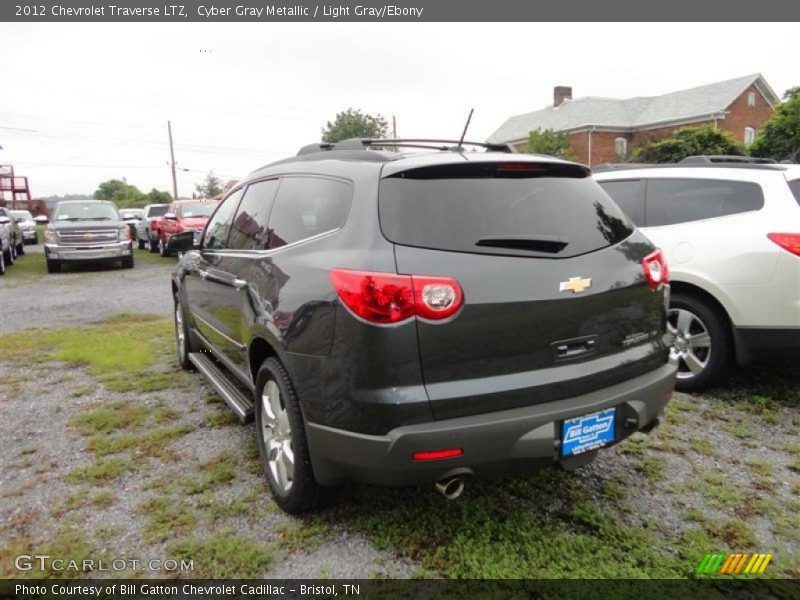 Cyber Gray Metallic / Light Gray/Ebony 2012 Chevrolet Traverse LTZ