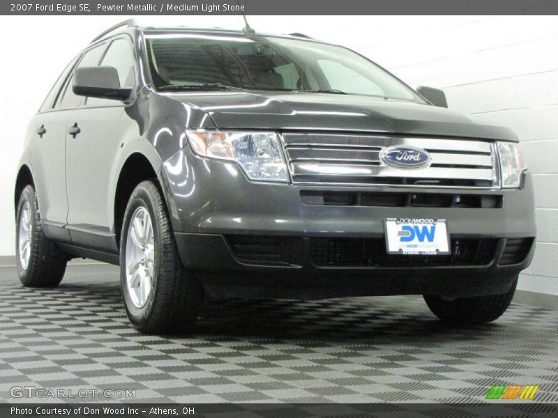 Pewter Metallic / Medium Light Stone 2007 Ford Edge SE