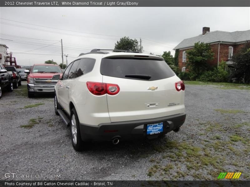 White Diamond Tricoat / Light Gray/Ebony 2012 Chevrolet Traverse LTZ