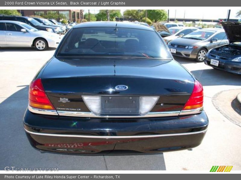 Black Clearcoat / Light Graphite 2000 Ford Crown Victoria LX Sedan