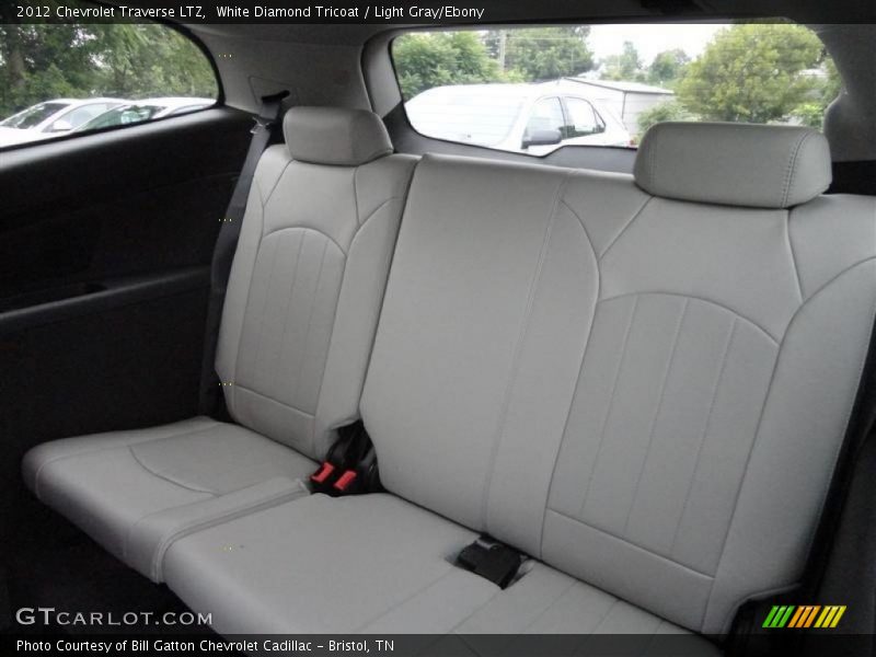 White Diamond Tricoat / Light Gray/Ebony 2012 Chevrolet Traverse LTZ