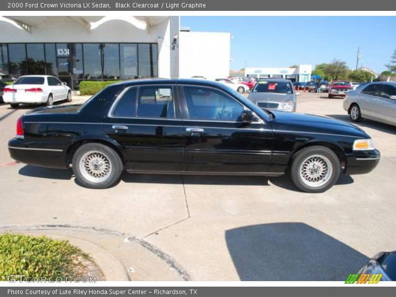 Black Clearcoat / Light Graphite 2000 Ford Crown Victoria LX Sedan