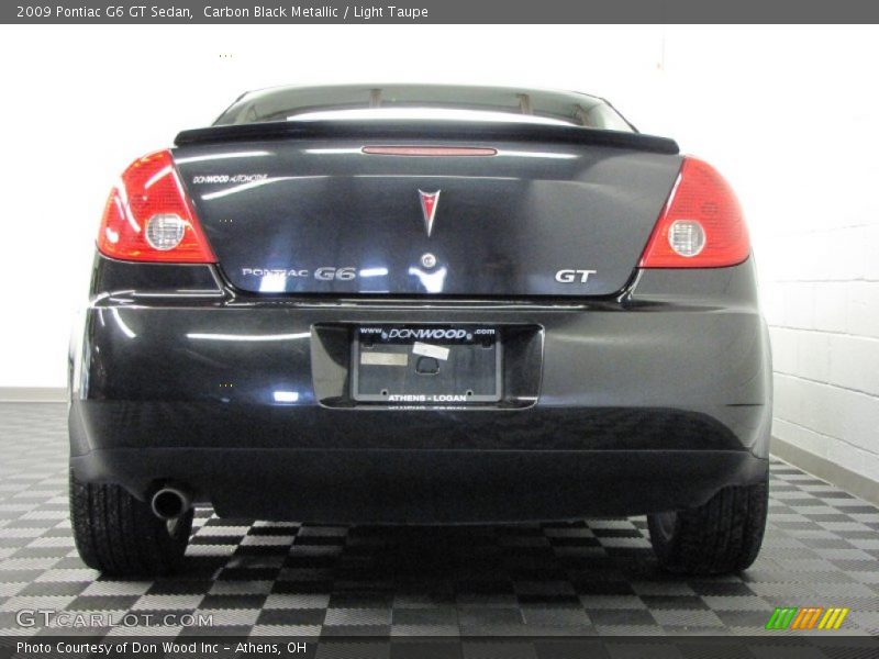 Carbon Black Metallic / Light Taupe 2009 Pontiac G6 GT Sedan