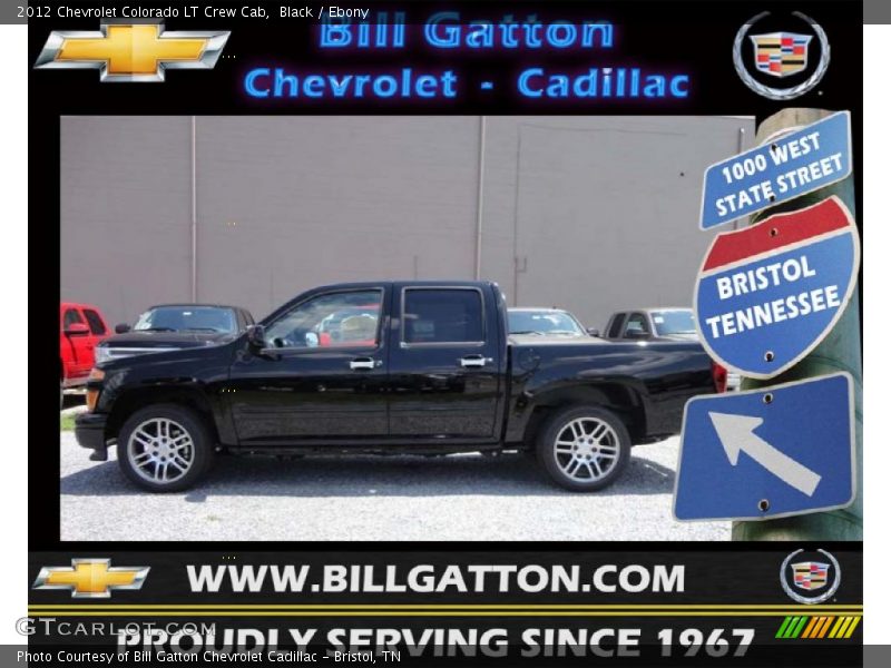 Black / Ebony 2012 Chevrolet Colorado LT Crew Cab