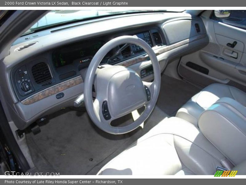 Black Clearcoat / Light Graphite 2000 Ford Crown Victoria LX Sedan