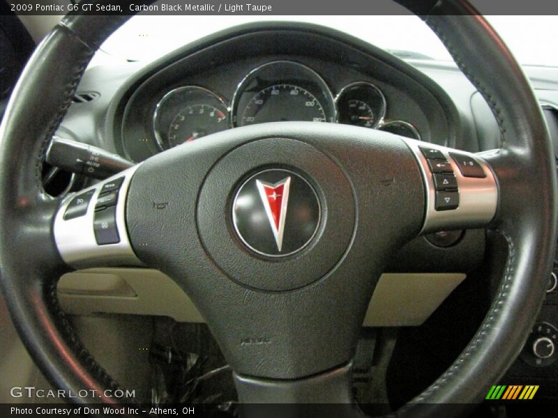 Carbon Black Metallic / Light Taupe 2009 Pontiac G6 GT Sedan