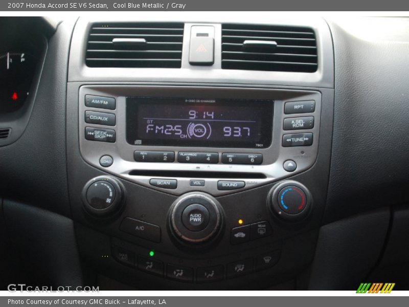 Cool Blue Metallic / Gray 2007 Honda Accord SE V6 Sedan