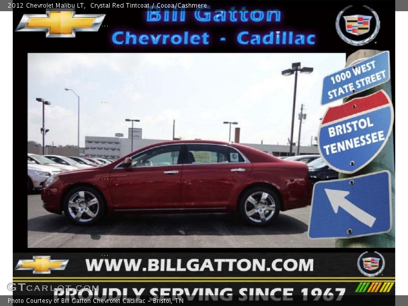 Crystal Red Tintcoat / Cocoa/Cashmere 2012 Chevrolet Malibu LT