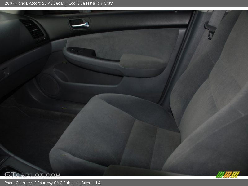 Cool Blue Metallic / Gray 2007 Honda Accord SE V6 Sedan