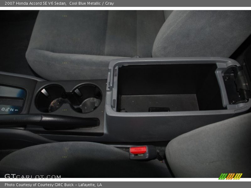 Cool Blue Metallic / Gray 2007 Honda Accord SE V6 Sedan