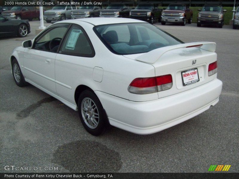 Taffeta White / Dark Gray 2000 Honda Civic EX Coupe