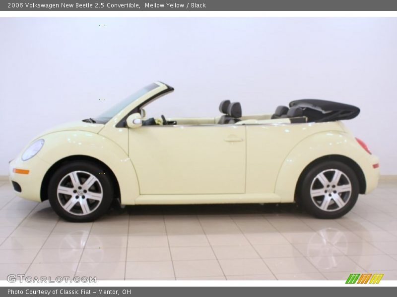 Mellow Yellow / Black 2006 Volkswagen New Beetle 2.5 Convertible