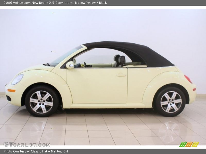 Mellow Yellow / Black 2006 Volkswagen New Beetle 2.5 Convertible