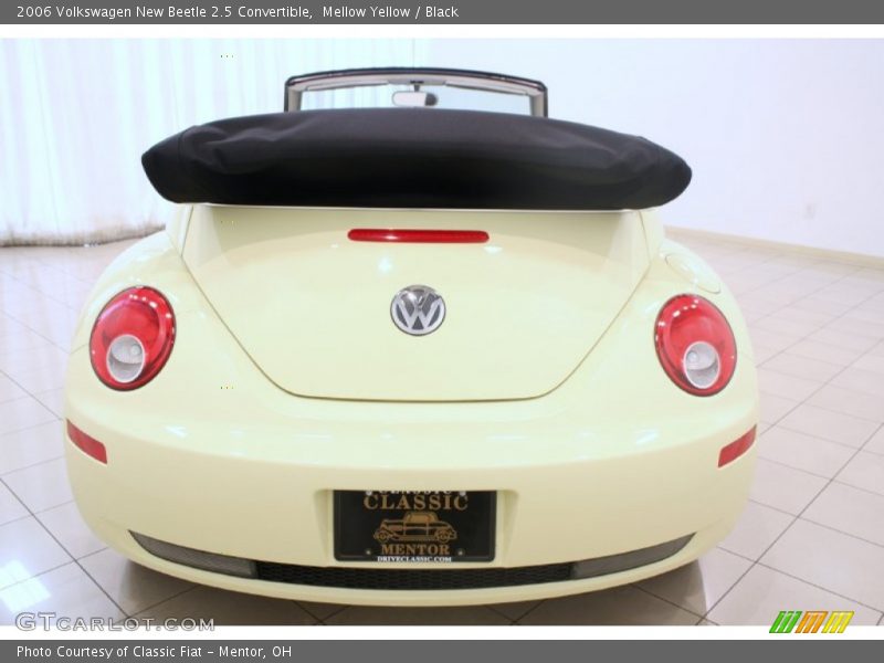 Mellow Yellow / Black 2006 Volkswagen New Beetle 2.5 Convertible