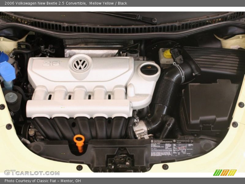 Mellow Yellow / Black 2006 Volkswagen New Beetle 2.5 Convertible