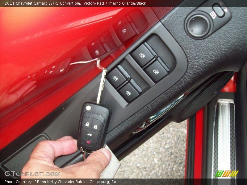 Victory Red / Inferno Orange/Black 2011 Chevrolet Camaro SS/RS Convertible