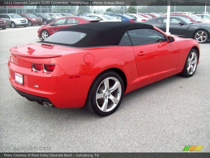 Victory Red / Inferno Orange/Black 2011 Chevrolet Camaro SS/RS Convertible