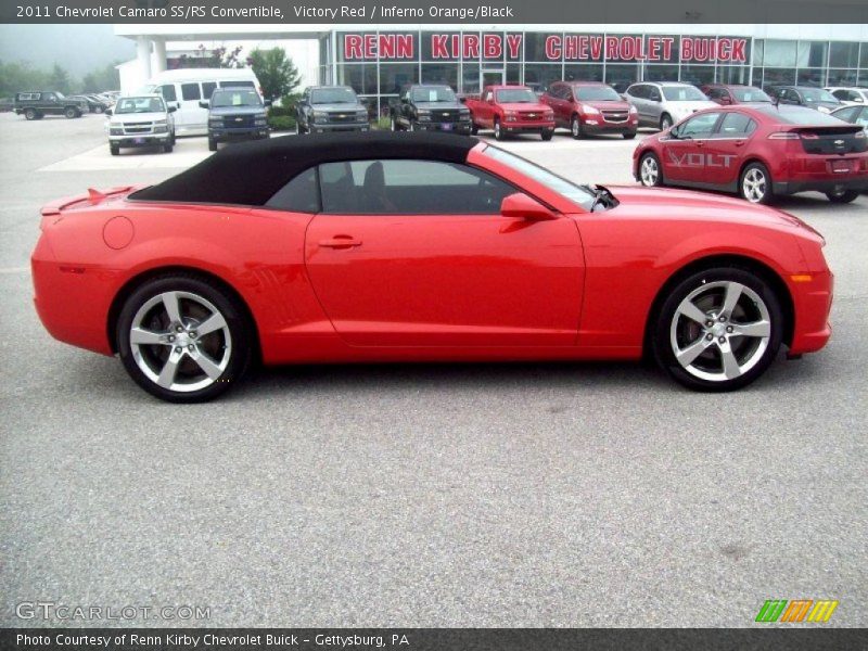 Victory Red / Inferno Orange/Black 2011 Chevrolet Camaro SS/RS Convertible