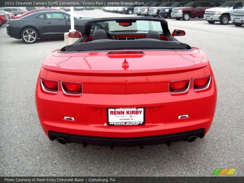 Victory Red / Inferno Orange/Black 2011 Chevrolet Camaro SS/RS Convertible