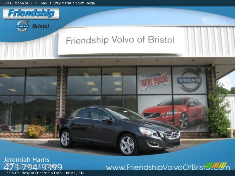 Saville Grey Metallic / Soft Beige 2013 Volvo S60 T5