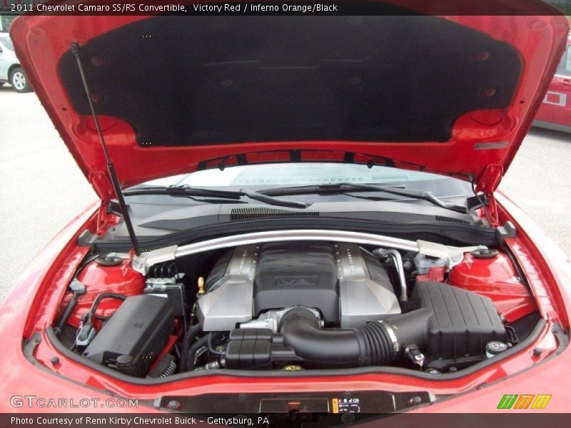 Victory Red / Inferno Orange/Black 2011 Chevrolet Camaro SS/RS Convertible