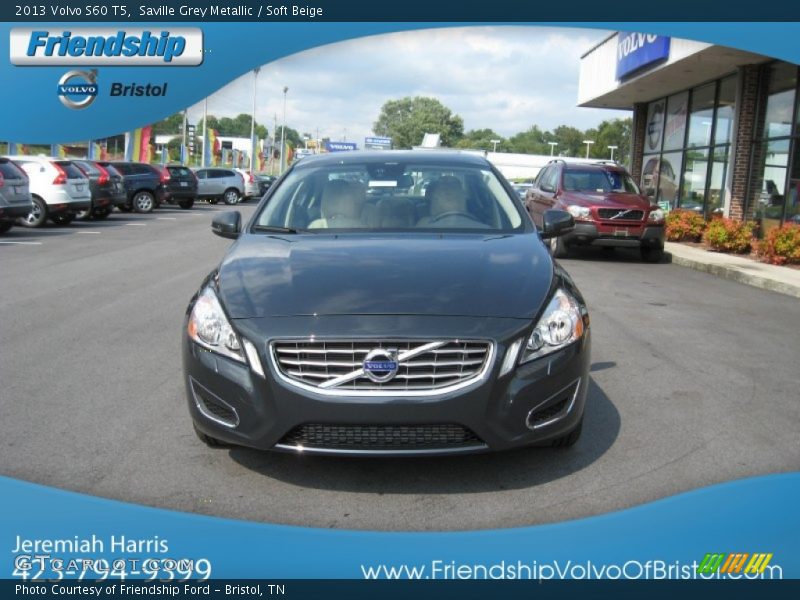 Saville Grey Metallic / Soft Beige 2013 Volvo S60 T5