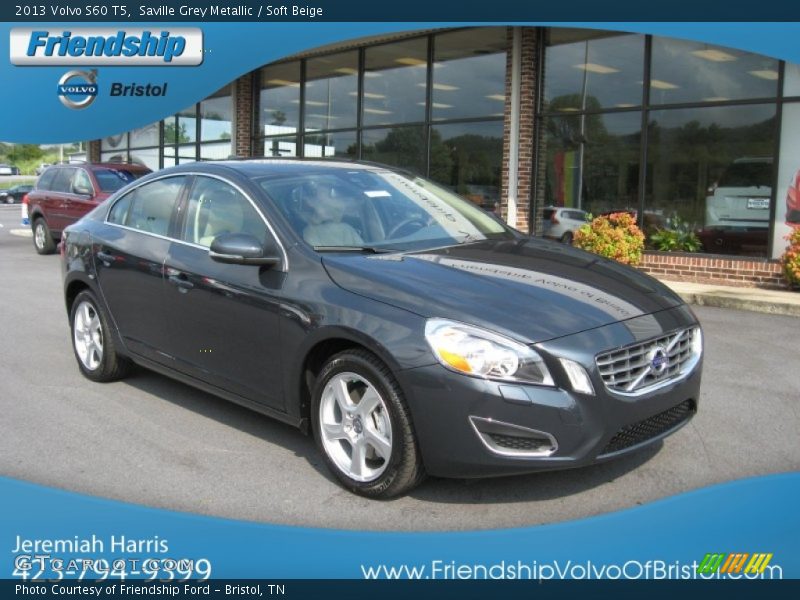 Saville Grey Metallic / Soft Beige 2013 Volvo S60 T5