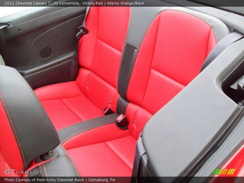 Victory Red / Inferno Orange/Black 2011 Chevrolet Camaro SS/RS Convertible