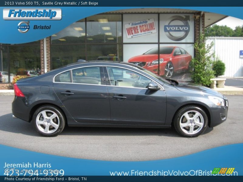 Saville Grey Metallic / Soft Beige 2013 Volvo S60 T5