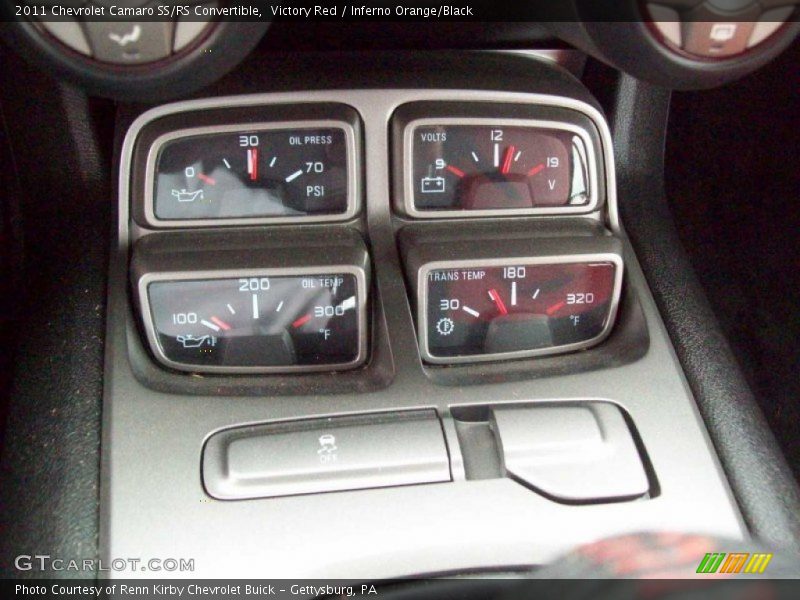 Victory Red / Inferno Orange/Black 2011 Chevrolet Camaro SS/RS Convertible