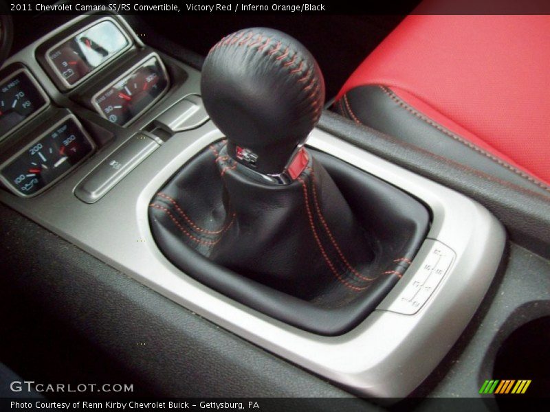 Victory Red / Inferno Orange/Black 2011 Chevrolet Camaro SS/RS Convertible