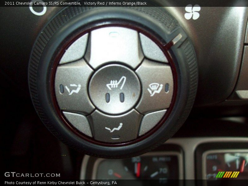 Victory Red / Inferno Orange/Black 2011 Chevrolet Camaro SS/RS Convertible